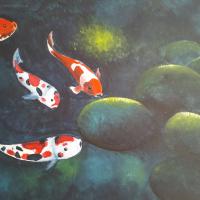 Acryllique sur toile (ado)