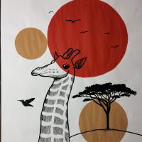 Peinture grand format (Gabin 14 ans)